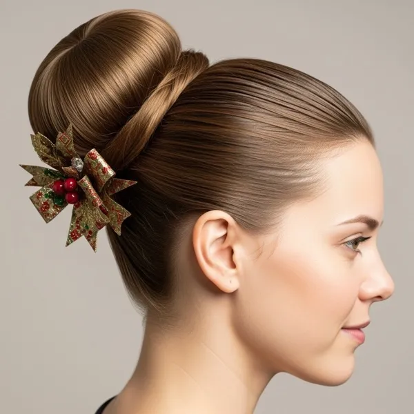 Ballerina Bun with Bow
