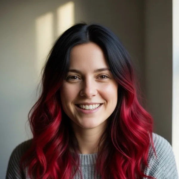 Blood Red Ombre