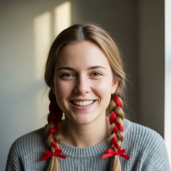 Candy Cane Braids