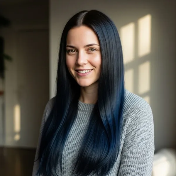 Midnight Black Hair